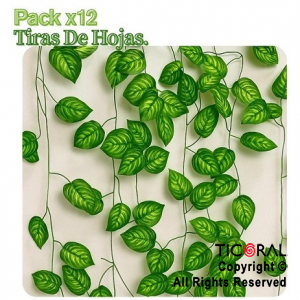 GUIRNALDA TIRA DE HOJAS 2.40 MT (PACK X 12 TIRAS)